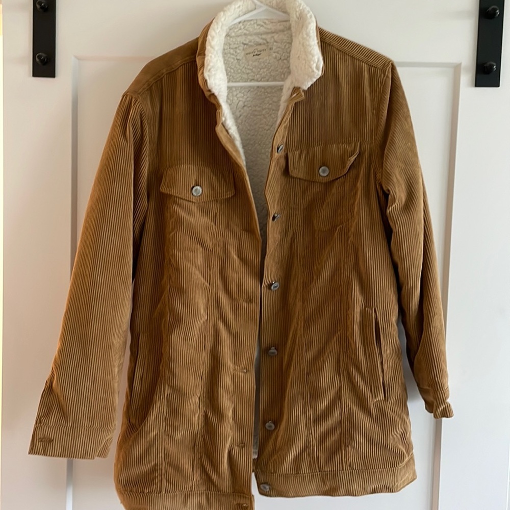 Corduroy Sherpa lined jacket